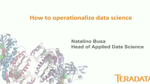 How to Operationalize Data Science