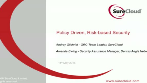 Policy-driven, Risk-based Security
