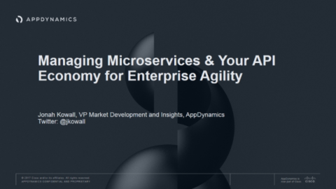 Managing Microservices &amp; Your API Economy for Enterprise Agility