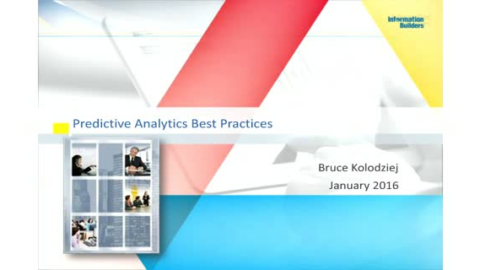 Predictive Analytics Best Practices