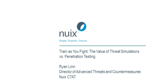 Train as You Fight: The Value of Threat Simulations vs. Pen Testing