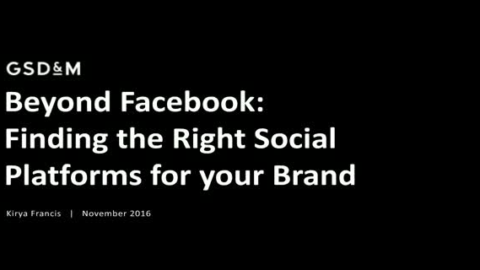 Beyond Facebook: Finding the Right Social Platforms for your Brand