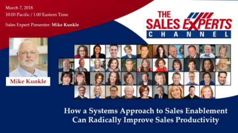 How a Systems Approach to Sales Enablement Radically Improves Sales Productivity