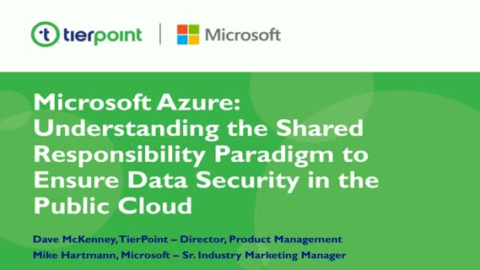 Security in Microsoft Azure: Understanding the Shared Responsibility Paradigm