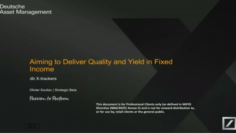 Delivering Quality and Yield in Fixed Income