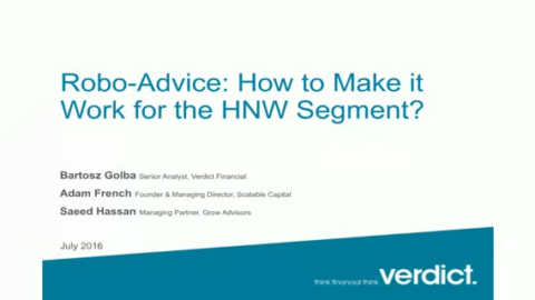 Robo-advice: how to make it work for HNW segment?