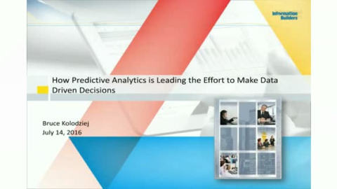 How Predictive Analytics is Leading the Effort to Make Data Driven Decisions