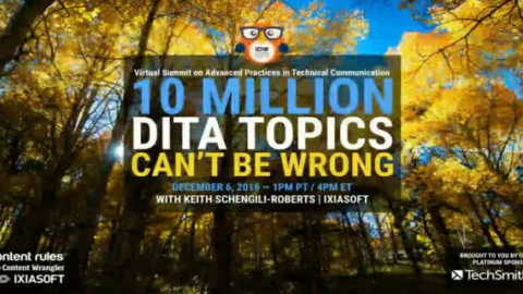 10,000,000 DITA Topics Can&#8217;t Be Wrong