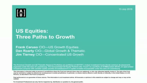 Three Paths to Growth in US Equities