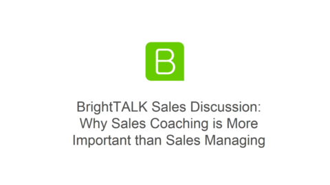 Why Sales Coaching is More Important than Sales Managing
