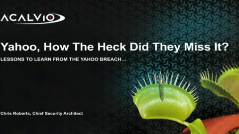 How the Heck Did They Miss It? Lessons to Learn from the Yahoo Breach