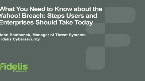 Part 1: What You Need To Know about the Yahoo! Breach: Steps To Take Today