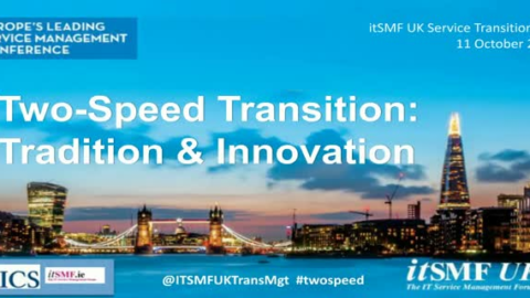 Two Speed Transition: Tradition &amp; Innovation – starring Release, Service Catalog