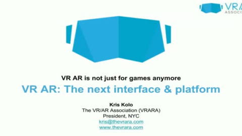 VR / AR: The Next Computing Interface and Platform