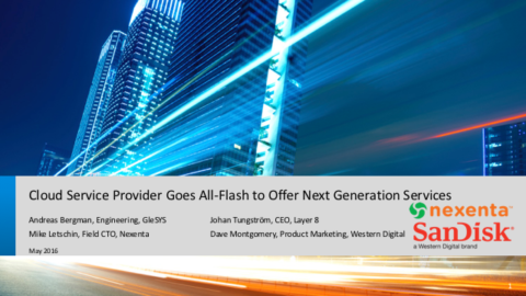Cloud Service Provider Goes All Flash to Offer Next Generation Services