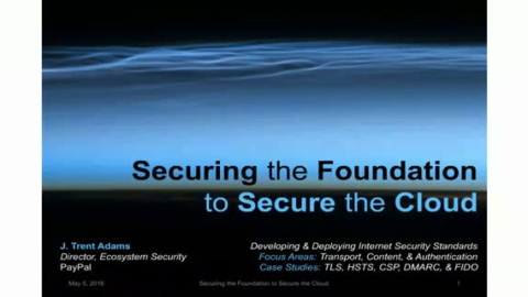 Securing the Foundation to Secure the Cloud