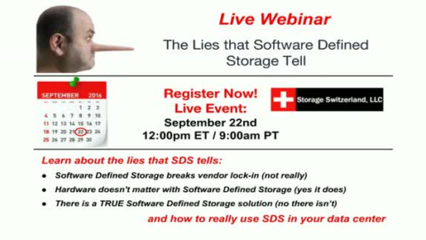 The Lies that Software Defined Storage Tell