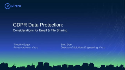 GDPR Data Protection: Your Checklist for Email and File Sharing Protections