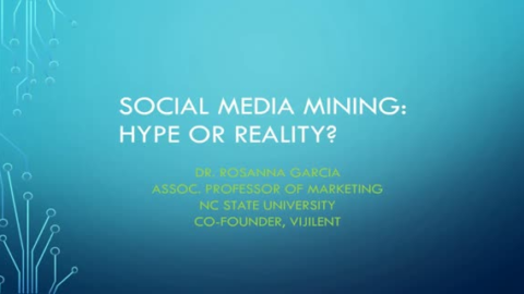 Social Media Mining. Hype or Essential for Marketing Analytics?