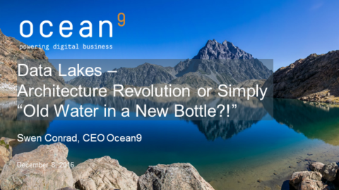 Data Lakes &ndash; Architecture Revolution or simply &ldquo;Old Water in a New Bottle&rdquo;?!