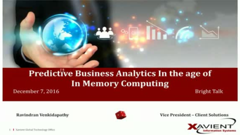 Predictive Business Analytics In the age of In Memory Computing