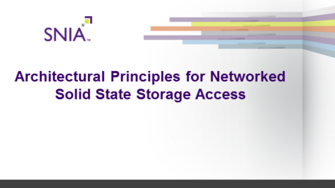 Architectural Principles for Networked Solid State Storage Access