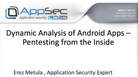 Dynamic Analysis of Android Apps &#8211; Attacking Android Apps from the Inside