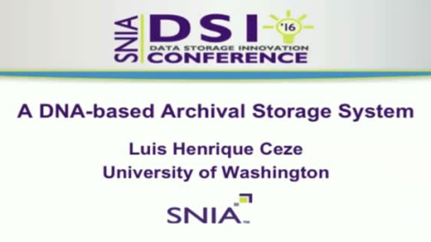 A DNA-based Archival Storage System