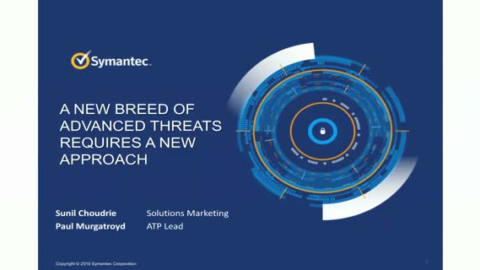 A new breed of advanced threats requires a new approach&#8230;
