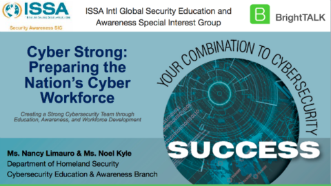 CPE Webinar &#8211; Cyber Strong: Preparing the Nation’s Cyber Workforce
