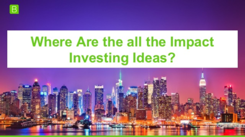 Where are all the Impact Investing Ideas?