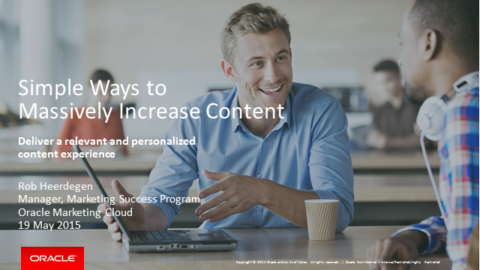 Simple Ways to Significantly Increase Content