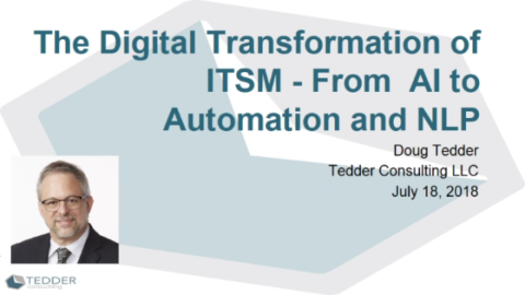 The Digital Transformation of ITSM &#8211; AI, Automation and NLP
