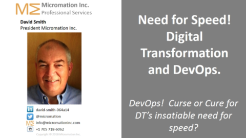 Need for Speed! Digital Transformation and DevOps