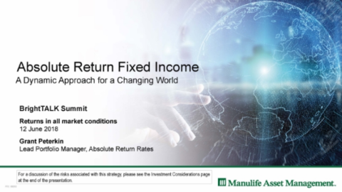 Absolute return fixed income – a dynamic approach for a changing world