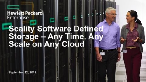 Scality Software Defined Storage – Any Time, Any Scale on Any Cloud