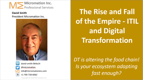 The Rise and Fall of the Empire &#8211; ITIL and Digital Transformation