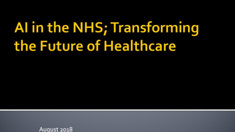 AI in the NHS: Transforming the Future of Healthcare