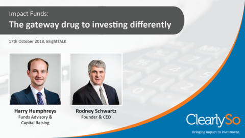 Impact funds: The gateway drug to investing differently