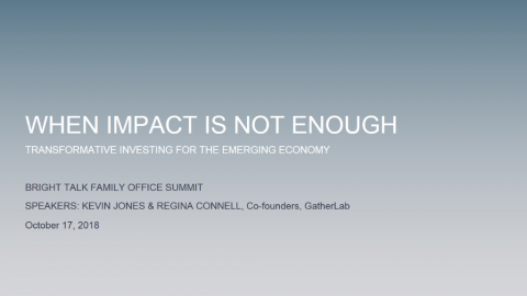 When Impact is Not Enough: Transformative Investing for the Emerging Economy