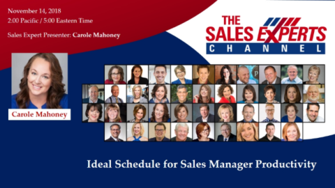 Ideal Schedule for Sales Manager Productivity