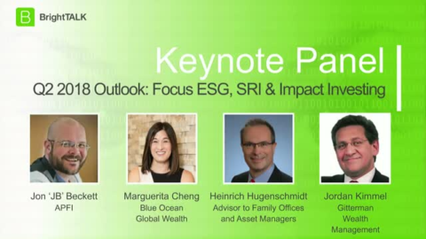 [Panel] Outlook for ESG, SRI &amp; Impact Investing