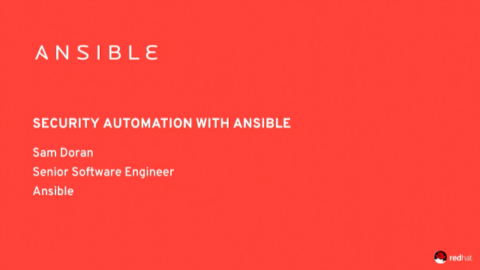 Security Automation with Ansible