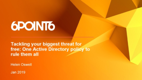 Tackling Your Biggest Threat for Free: One Active Directory Policy