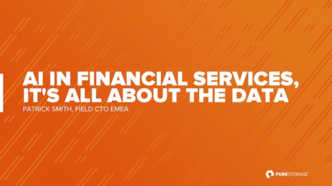 AI in Financial Services, it&#8217;s all about the data