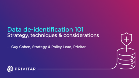 Data de-identification 101: Strategy, techniques and considerations