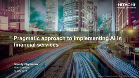 Pragmatic approach to implementing AI for Financial Services