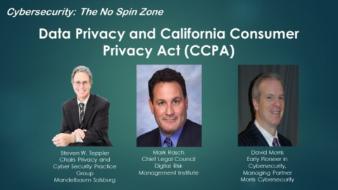 Data Privacy and California Consumer Privacy Act (CCPA)