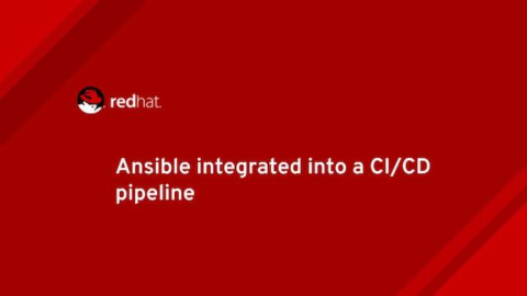 Ansible integrated into a CI/CD pipeline