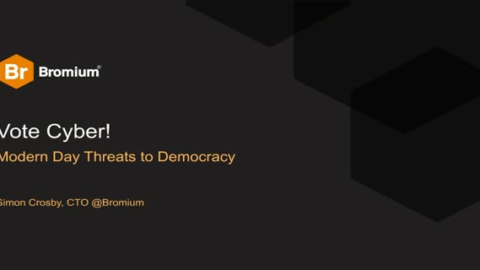 Vote Cyber! Modern Day Threats to Democracy
